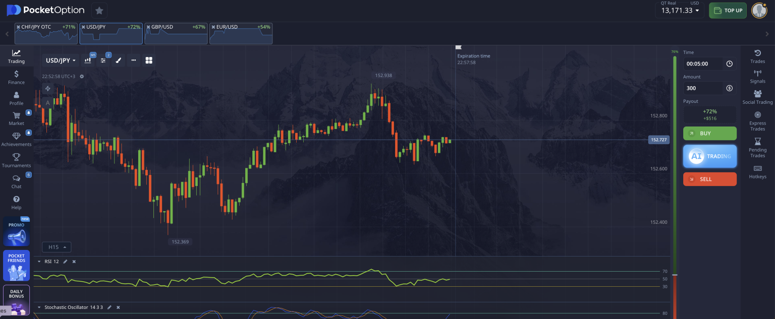 Pocket Option official website
